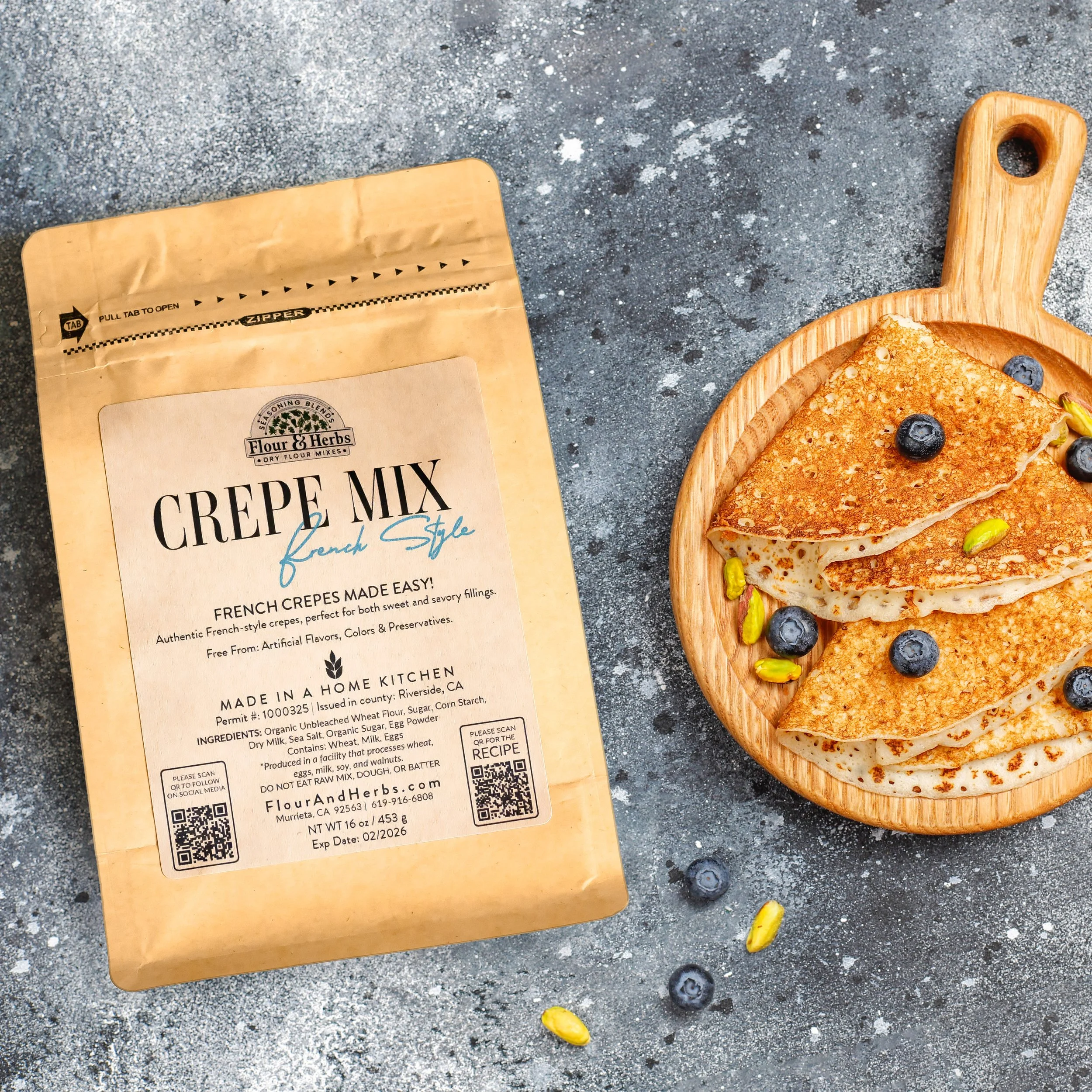 French Crepe Mix - Easy Homemade Crepes — Flour and Herbs